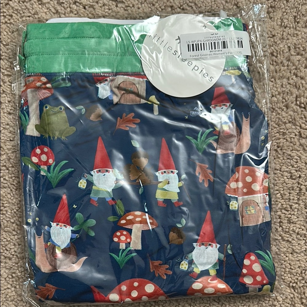 Little Sleepies Gnome Women’s Pant XXL NWT